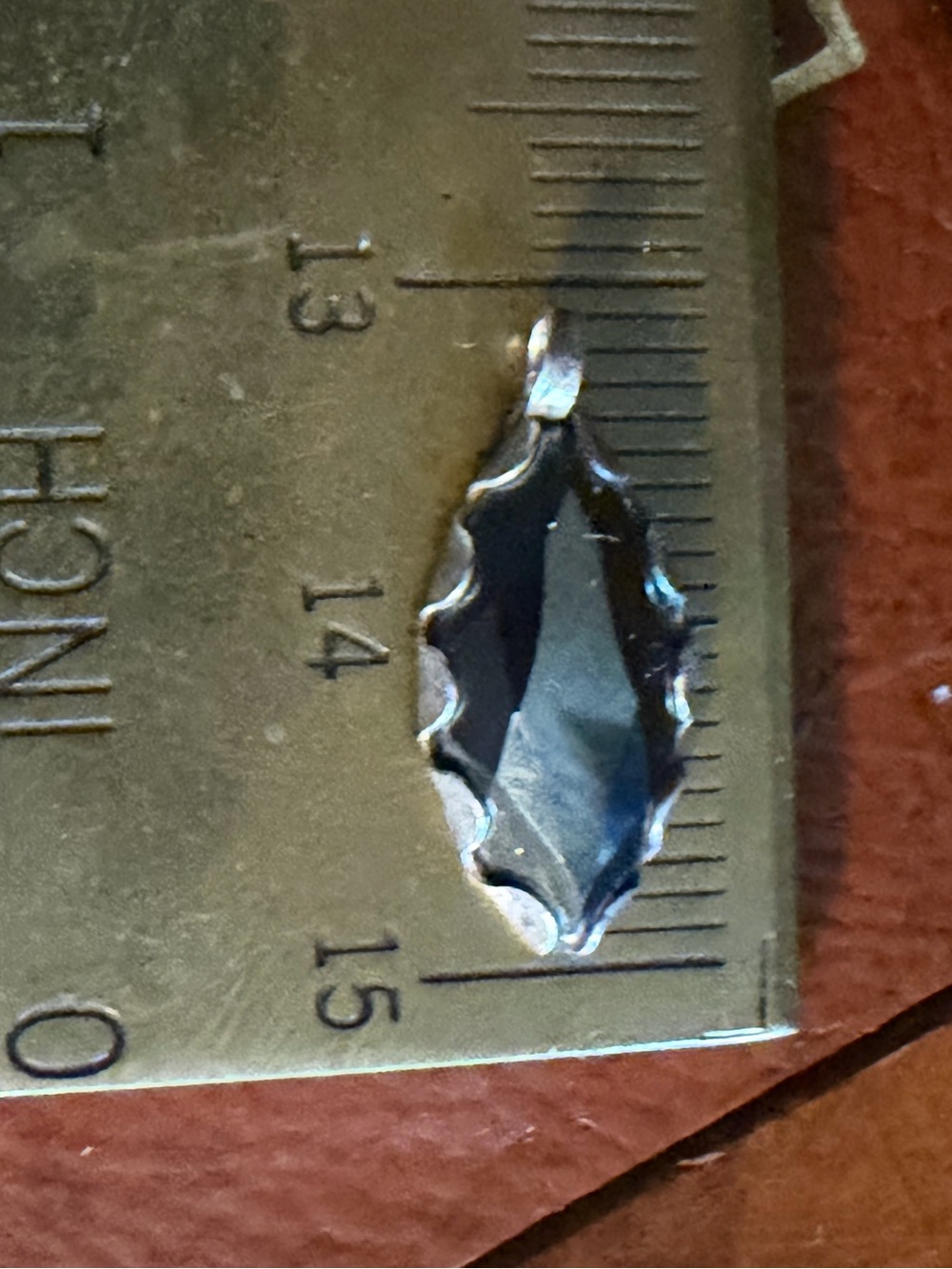 Vintage Navajo Silver Sterling Onyx Pendant, Signed J.T., Native American